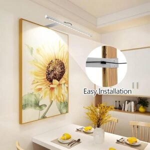 Dimmable LED Picture & Dartboard Light – Silver, 13.5-Inch - Image 5